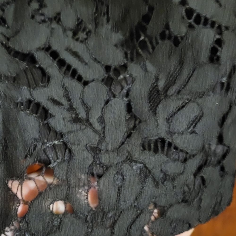 NWOT SZ LG, Black lace dress by Solution - Picture 5 of 6